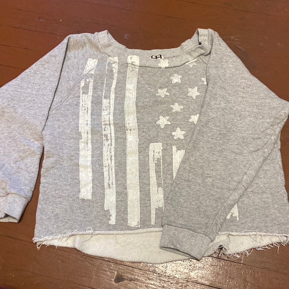 Grey Cropped Sweater